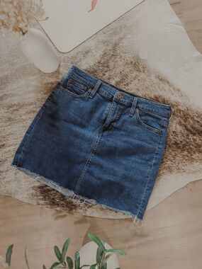 J. Crew Dark Blue Denim Mini Skirt